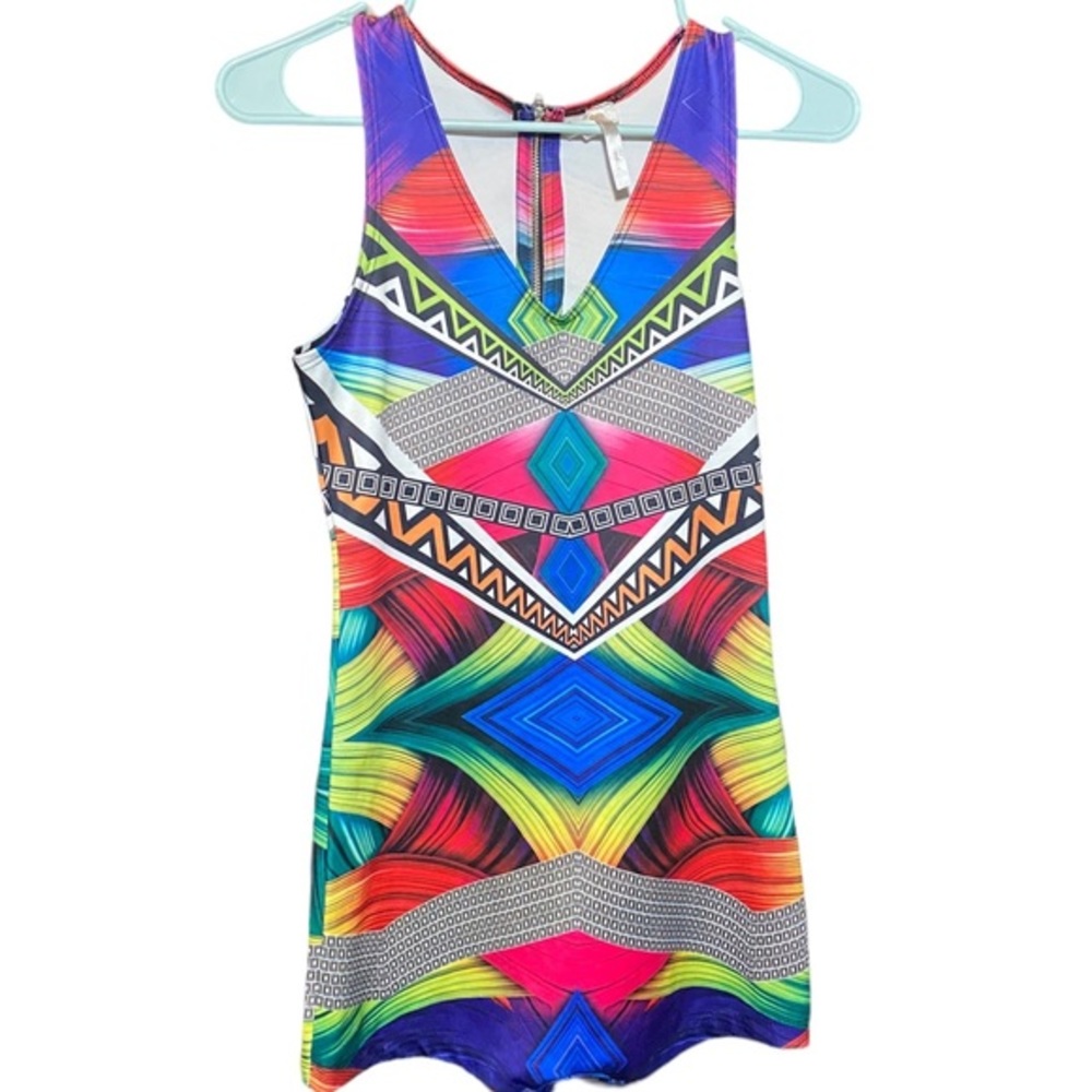 CODIGO multi color romper/ bodysuit size M